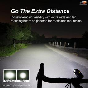 img 2 attached to 🚴 Cygolite Ranger 1,400lm Bike Light - 5 Night & 3 Daytime Modes - Compact & Durable - IP67 Waterproof - Secured Hard Mount - USB Rechargeable Headlight - for Road, Mountain, Commuter Bicycles - Enhanced SEO