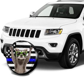 img 1 attached to Funny Raccoon Spare Tire Cover Wheel Protectors Weatherproof Universal For Trailer Rv SUV Truck Camper Travel Trailer (14&#34