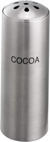 img 4 attached to 🧂 STCTEARCOCOA Condiment Shaker by Service Ideas - Stainless Steel, 6 oz, Cocoa Imprinted, 2"x2"x5.5