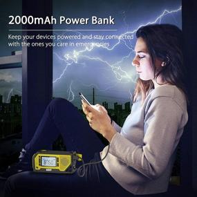 img 1 attached to 📻 [2021 Newest] Raddy NW3 Emergency Radio: NOAA Weather Alert, Solar Phone Charger, Flashlight, SOS Alarm - Perfect for Power Outages, Camping, Survival Kit