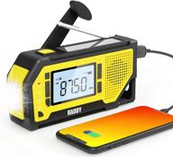 📻 [2021 newest] raddy nw3 emergency radio: noaa weather alert, solar phone charger, flashlight, sos alarm - perfect for power outages, camping, survival kit logo