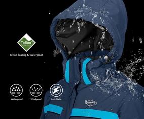 img 1 attached to 🧥 Wantdo Women's Waterproof Ski Jacket - Warm Winter Snow Coat | Windproof Snowboarding Jackets | Insulated Parka