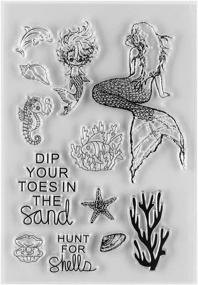 img 3 attached to 🧜 MaGuo Sandbeach Mermaid Scrapbooking Decoration Set: Enhance Your Scrapbooking & Stamping Projects!