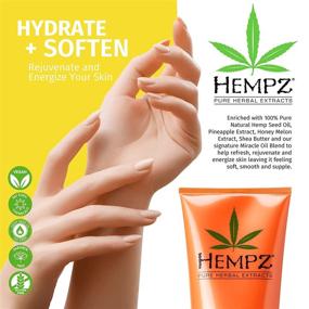 img 1 attached to 🍍 Hempz Herbal Body Wash for Women: Sweet Pineapple & Honey Melon - Creamy, Hydrating with Hemp Seed Oil and Shea Butter - 8.5 fl. oz.