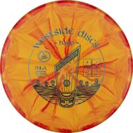 origio burst harp disc golf putter by westside discs - overstable frisbee golf putt and approach disc, 170g+ - assorted stamp colors логотип