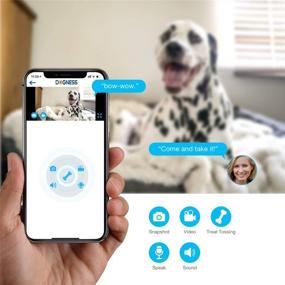 img 2 attached to Smart Pet Camera Treat Dispenser with 2.4G WiFi, Remote Monitoring, 720P HD Night Vision Video, 2-Way Audio, Designed for Dogs and Cats, Home Safety Pet Monitor (Android/iOS)