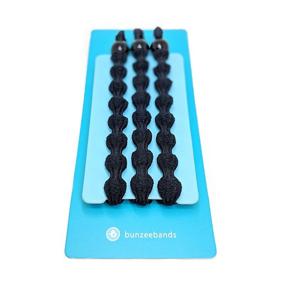 img 4 attached to 🏻 Bunzee Bands: Adjustable Performance Hair Ties for the Perfect Ponytail and Buns [3-Pack, Black]"