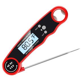 img 4 attached to 🌡️ Ultra Fast Waterproof Instant Read Meat Thermometer with Probe – Ideal for Cooking, BBQ, Smoker, Oil and Grill