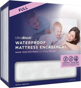 img 4 attached to UltraBlock Zippered Mattress Protector Hypoallergenic