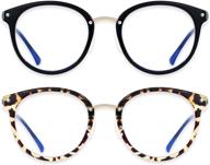 👓 cute retro blue light blocking eye strain glasses for women - andwood's blue blockers glasses for computer screen logo