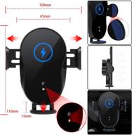 wireless charger infrared automatic clamping car electronics & accessories logo