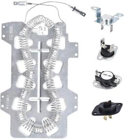 img 4 attached to 🔧 High-Quality Replacement Parts for Samsung Dryer: DC47-00019A Heating Element, DC96-00887A/DC47-00016A Thermal Fuse, DC32-00007A Thermistor, and DC47-00018A