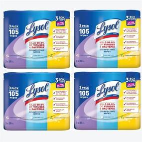 img 1 attached to 🧼 Powerful Lysol Disinfecting Cleaning Wipes Variety Value Pack - Get 3x35ct!