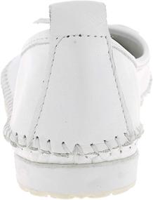 img 2 attached to Andrea Conti Womens Loafers White Men's Shoes