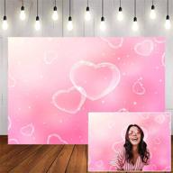 💖 avezano pink heart backdrop: retro 2000s photography backdrop for y2k birthday parties & photoshoots - old school valentines heart & stars background (7x5ft) logo