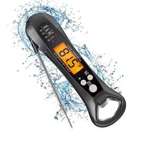 img 4 attached to 🌡️ Vanzon Instant Read Meat Thermometer: Waterproof Wireless Digital Grill Thermometer for Cooking, BBQ & Kitchen with Backlight & Calibration - Includes Food Probe, Magnet, and Jar Opener