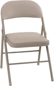 img 3 attached to Cosco Vinyl Folding Chair 4 Pack Furniture in Game & Recreation Room Furniture