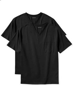 img 3 attached to Amazon Essentials 2 Pack Short Sleeve T-Shirts for Men's Clothing: Perfect Shirts for Versatile Style!