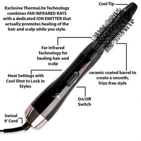 img 3 attached to Sultra Thermalite Dryer Brush: Effortlessly Style and Dry Your Hair