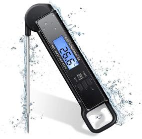 img 4 attached to 🌡️ Precision Waterproof Digital Instant Read Meat Thermometer for Cooking - Fast & Accurate Food Thermometer with Backlight, Magnetic Attachment, Calibration, and Foldable Probe - Ideal for Kitchen, Outdoor Grilling, Beef, BBQ