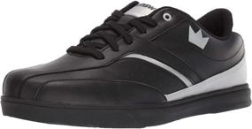 img 4 attached to Brunswick Vapor Bowling Shoes: White Black Men's Athletic Footwear