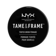 💁 nyx professional makeup tame & frame eyebrow pomade в оттенке "брюнетка": экспертное средство для создания идеальных бровей логотип