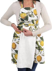 img 1 attached to 👩 Cute Waterproof Kitchen Apron for Women with Pocket and Towels - Made in Turkey