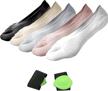 breathable toe socks support low cut athletic logo