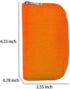 img 3 attached to Emoly Memory Card Carrying Case - Suitable For SDHC And SD Cards - 8 Pages And 22 Slots -Orange