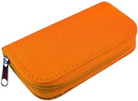 img 4 attached to Emoly Memory Card Carrying Case - Suitable For SDHC And SD Cards - 8 Pages And 22 Slots -Orange