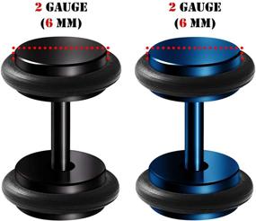 img 3 attached to BIG GAUGES Anodized Piercing Illusion Women's Jewelry for Body Jewelry
