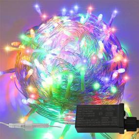 img 4 attached to 🎄 YAOZHOU Christmas String Lights: Multicolor Fairy Decor for Indoor/Outdoor, 66Ft 200LED 8 Modes, IP44 Waterproof - Ideal for Holiday, Party, Wedding, Garden