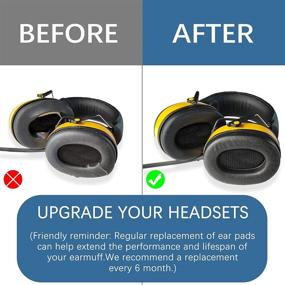 img 2 attached to 🎧 PROHEAR Replacement Foam Ear Pads for 3M WorkTunes Connect + ZOHAN EM042: Enhanced Comfort and Protection for Radio Hearing Protector Headphones