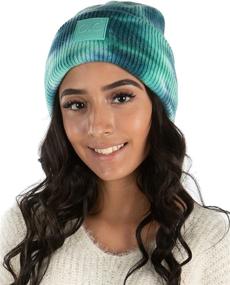 img 3 attached to 🧢 Funky Junque Women's Tie Dye Solid Beanie: Fashionable Cuffed Winter Knit Watch Hat Skull Cap