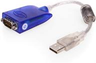 адаптер gearmo usb serial - rs232 db-9 920k с чипом ftdi, светодиодами tx/rx - совместим с windows 7, 8 и 10 логотип