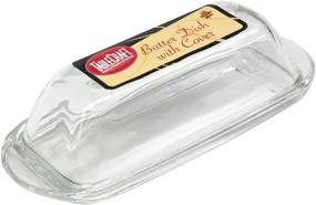 img 1 attached to 🍽️ Clear Glass Butter Dish by Tablecraft H124