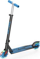 🛴 ridevolo k05 kick scooter: suitable for 4-9 years old, lightweight aluminum frame, flash wheels, adjustable heights, abec-5 bearings - max load 110lbs logo