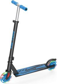 img 4 attached to 🛴 RideVOLO K05 Kick Scooter: Suitable for 4-9 Years Old, Lightweight Aluminum Frame, Flash Wheels, Adjustable Heights, ABEC-5 Bearings - Max Load 110lbs