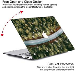 img 1 attached to PapyHall Old MacBook Pro 13 Inch Plastic Shell Cover Only Compatible 2008-2012 Release MacBook Pro 13 Inch CD-ROM (No Retina/Touch) Model: A1278 Forest Road