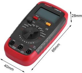 img 3 attached to ⚡ Professional Digital Capacitance Meter Multimeter with LCD Backlight, Safety Jacket, and 0.1pF - 20000uF Measurement Range - Max 1999 Display