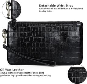 img 1 attached to 👜 Befen Genuine Leather Smartphone Wristlet: Stylish Women's Handbags & Wallets in Classy Wristlets