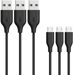 img 4 attached to Анкер [3-Pack] Powerline Micro USB (3ft) - кабель для зарядки Samsung, Nexus, LG, Android-смартфонов и других устройств (черный) - улучшенный SEO