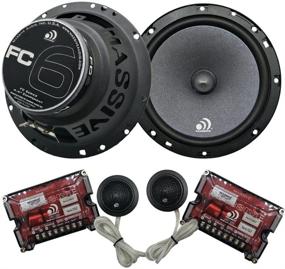 img 4 attached to 🔊 Massive Audio FC6: Компонентная автомобильная акустическая система 6 дюймов / 6,5 дюйма - 300 Вт максимальной мощности, шелковый купол твитер, 4 Ом, 12 дБ кроссовер (пара)