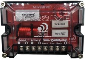 img 1 attached to 🔊 Massive Audio FC6: Компонентная автомобильная акустическая система 6 дюймов / 6,5 дюйма - 300 Вт максимальной мощности, шелковый купол твитер, 4 Ом, 12 дБ кроссовер (пара)