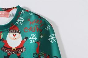 img 1 attached to 🎄 Playful & Quirky: SSLR Big Girls' Xmas Crewneck Pullover Ugly Christmas Sweatshirt