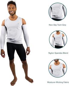 img 2 attached to 👕 CompressionZ Short Sleeve Men's Compression Shirt - High-Performance Athletic Base Layer