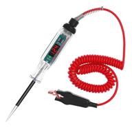 cg lcd car electric tester | test light 3-32v | 96 inch extended spring wire | low voltage circuit tester | 12v test light for automotive circuits | dc & ac voltage logo
