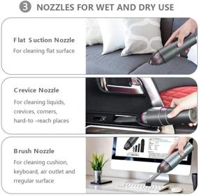 img 1 attached to Effortlessly Clean Keyboard, Laptop & Car Interior with EASYOB Portable Handheld Vacuum Cleaner