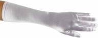 showstopper shiny satin length gloves logo