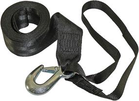 img 1 attached to 🔗 Fulton 501208 Winch Strap - 2" x 12" with Hook and Loop Fastener